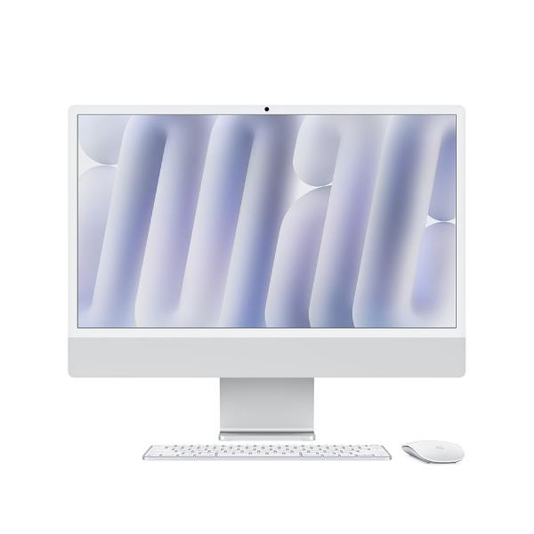 Apple iMac da 24 pollici con display Retina 4.5K: chip Apple M4 con CPU a 10 core e GPU a 10 core, 16GB, SSD da 512GB - Argento